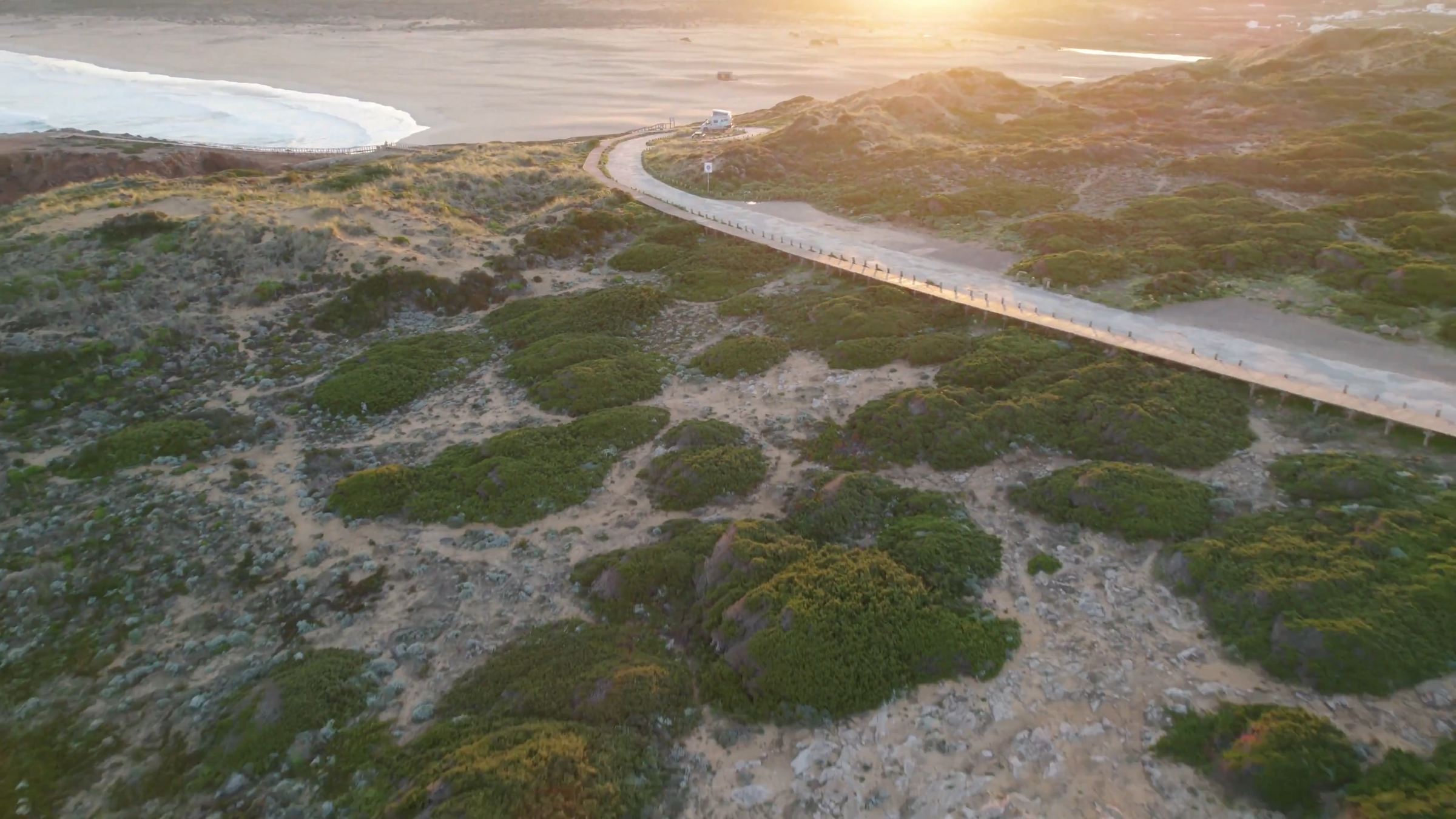 Luchtfoto van de stallingslocatie